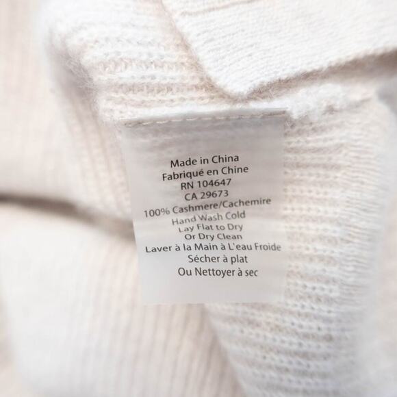 Kinoss Cashmere Cream Ladies Long Sleeve Size S/P Sweater - Picture 5 of 5